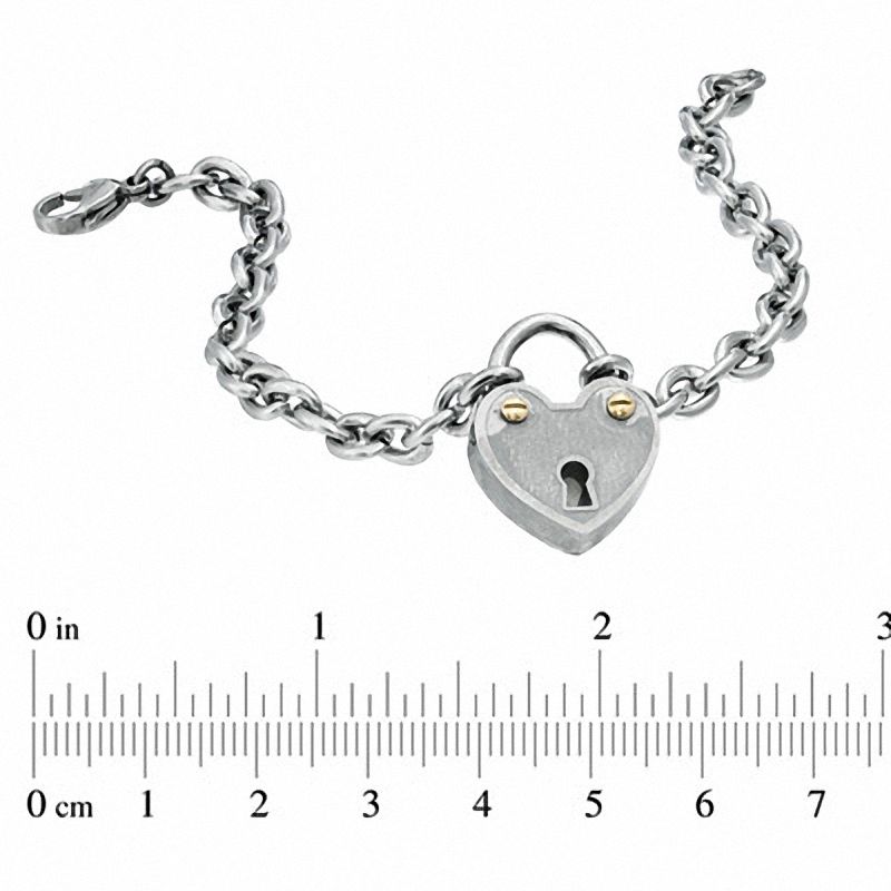 Lock heart bracelet hotsell