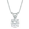 Thumbnail Image 0 of 1 CT. Certified Diamond Solitaire Pendant in 14K White Gold (J/I2)