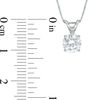 Thumbnail Image 1 of 1 CT. Certified Diamond Solitaire Pendant in 14K White Gold (J/I2)