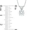 Thumbnail Image 2 of 1 CT. Certified Diamond Solitaire Pendant in 14K White Gold (J/I2)