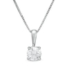 Thumbnail Image 0 of 1/2 CT. Certified Diamond Solitaire Pendant in 14K White Gold (J/I2)