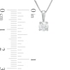 Thumbnail Image 2 of 1/2 CT. Certified Diamond Solitaire Pendant in 14K White Gold (J/I2)
