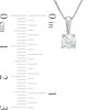 Thumbnail Image 3 of 1/2 CT. Certified Diamond Solitaire Pendant in 14K White Gold (J/I2)