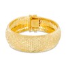 Thumbnail Image 1 of Omega Chain Bracelet in Sterling Silver with Yellow-Tone Plate - 7.25"
