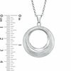 Thumbnail Image 2 of Charles Garnier Beveled Circle Pendant in Sterling Silver