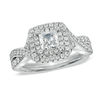 Thumbnail Image 0 of Celebration Ideal 1  CT. T.W. Princess-Cut Diamond Engagement Ring in 14K White Gold (I/I1)