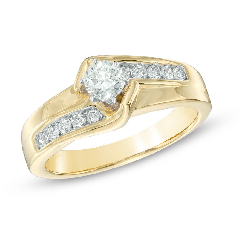 Main Image 1 of 1/2 CT. T.W. Diamond Engagement Ring in 10K Gold