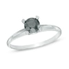 Thumbnail Image 0 of 3/4 CT. Black Diamond Solitaire Engagement Ring in 14K White Gold