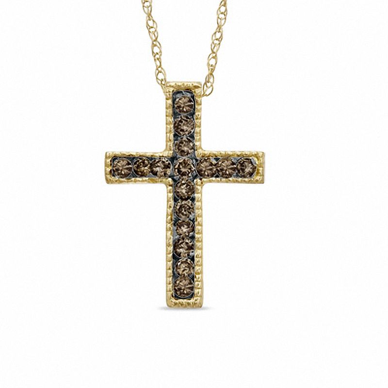 Champagne diamond cross Clearance
