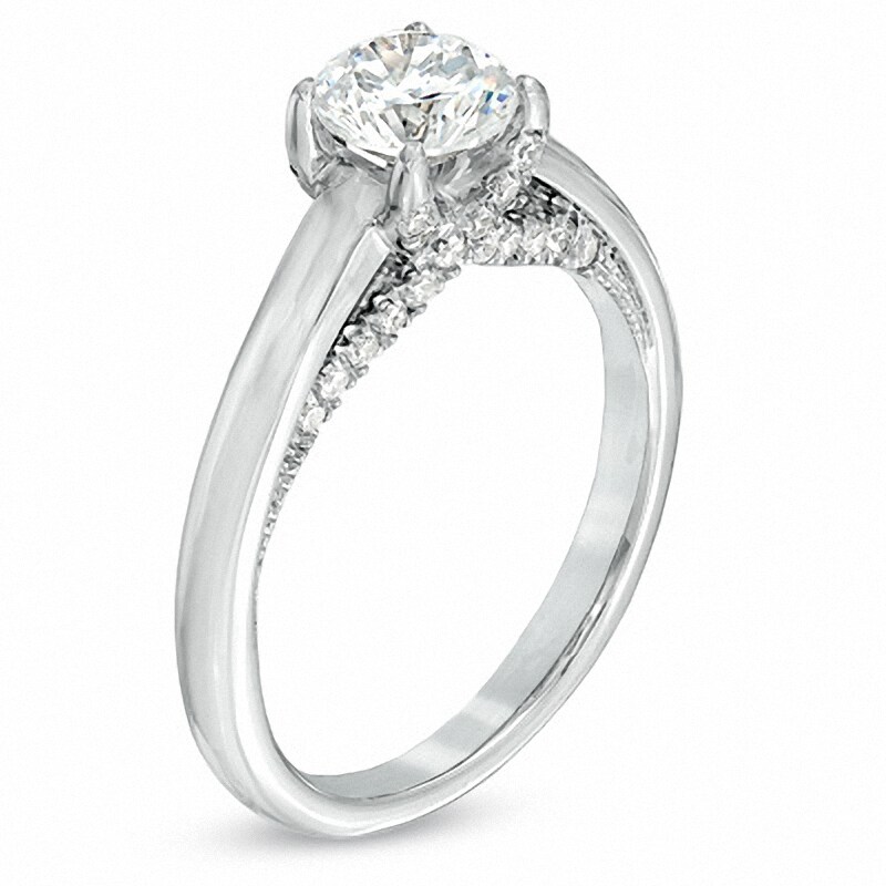 Celebration 102® 7/8 CT. T.W. Diamond Engagement Ring in 18K White Gold (I/SI2)