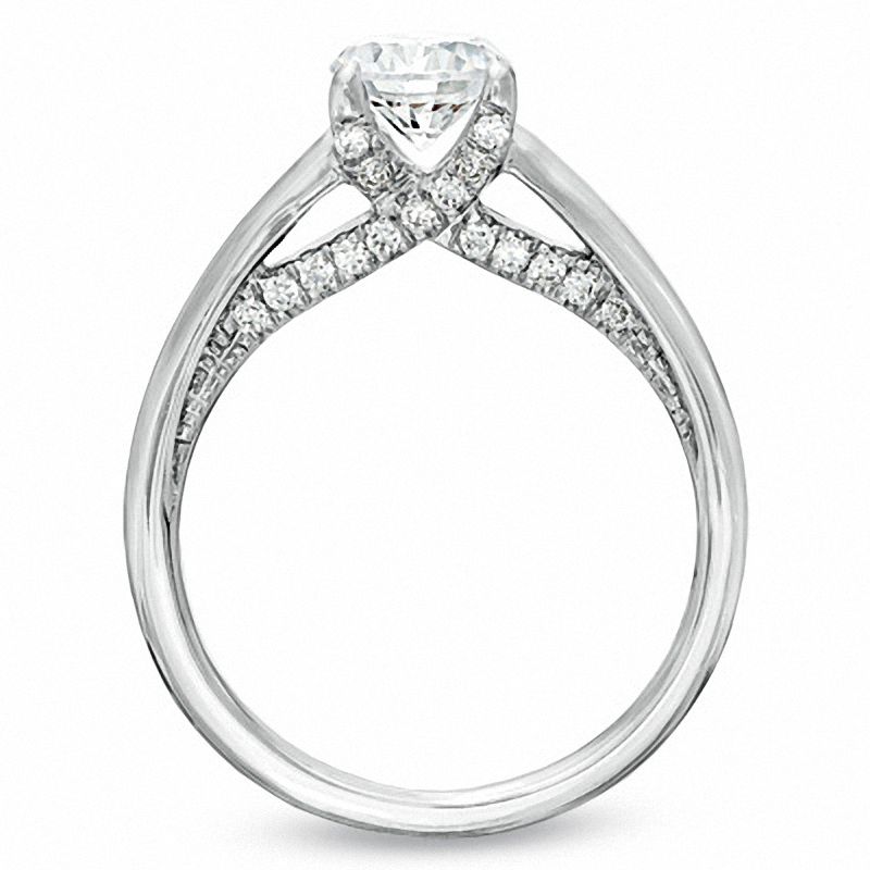 Celebration 102® 7/8 CT. T.W. Diamond Engagement Ring in 18K White Gold (I/SI2)