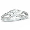 Thumbnail Image 0 of Celebration 102® 1-5/8 CT. T.W. Diamond Three Stone Ring in 18K White Gold (I/SI2)