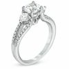 Celebration 102® 1-5/8 CT. T.W. Diamond Three Stone Ring in 18K White Gold (I/SI2)