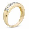 Thumbnail Image 2 of 1/5 CT. T.W. Diamond Collar Wedding Band in 10K Gold