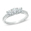 Thumbnail Image 0 of 1 CT. T.W. Diamond Three Stone Engagement Ring in 10K White Gold