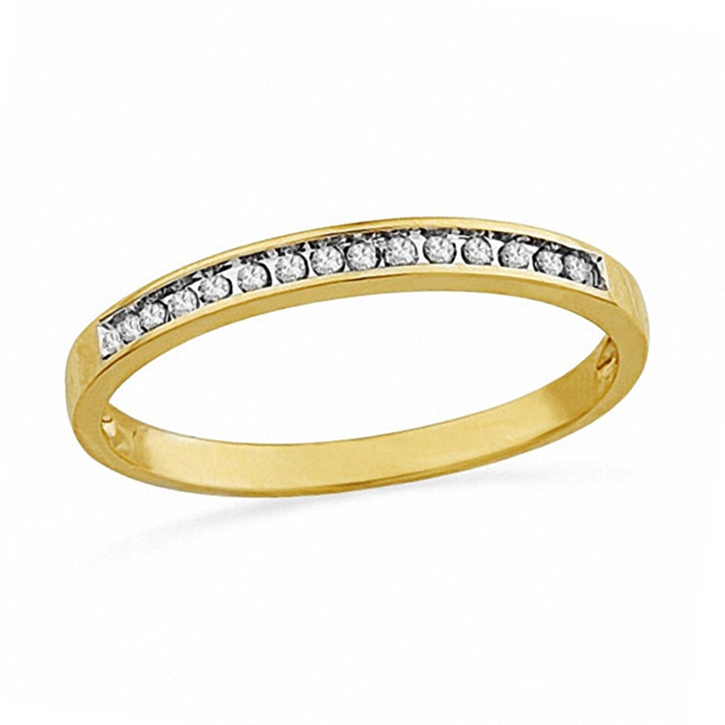 Main Image 1 of 1/10 CT. T.W. Diamond Anniversary Band in 10K Gold