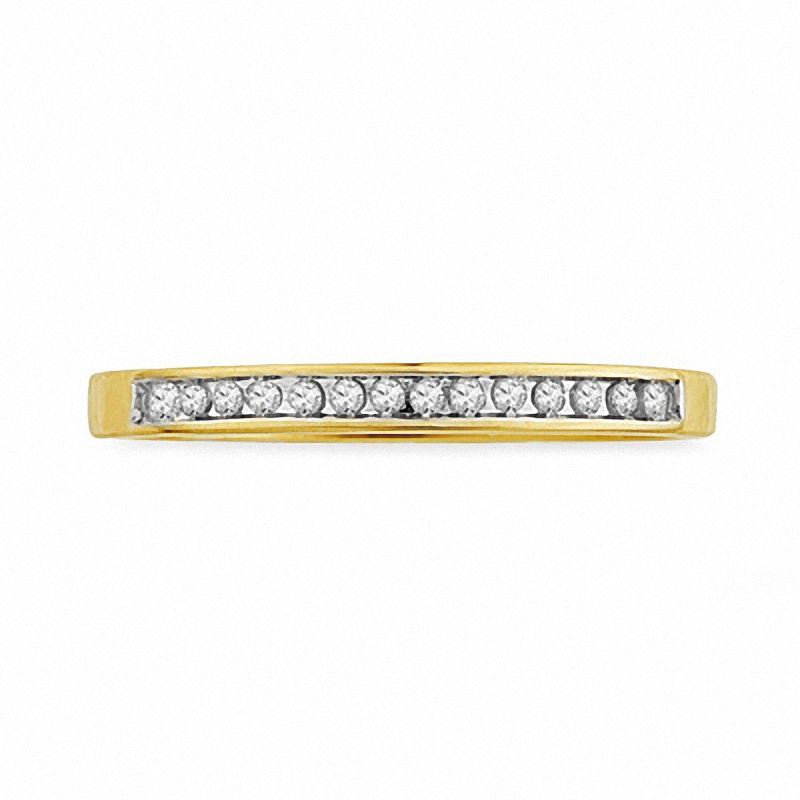 Main Image 2 of 1/10 CT. T.W. Diamond Anniversary Band in 10K Gold