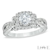 Vera Wang Love Collection 1-1/2 CT. T.W. Diamond Split Shank Engagement Ring in 14K White Gold