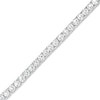 Thumbnail Image 1 of White Lab-Created Sapphire Tennis Bracelet in Sterling Silver - 7.25"