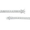 Thumbnail Image 3 of White Lab-Created Sapphire Tennis Bracelet in Sterling Silver - 7.25"