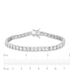 Thumbnail Image 4 of White Lab-Created Sapphire Tennis Bracelet in Sterling Silver - 7.25"