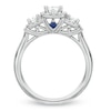 Thumbnail Image 2 of Vera Wang Love Collection 3/4 CT. T.W. Princess-Cut Diamond Three Stone Engagement Ring in 14K White Gold