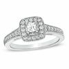 Thumbnail Image 0 of 1/2 CT. T.W. Princess-Cut Diamond Frame Engagement Ring in 14K White Gold
