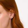 Thumbnail Image 2 of 5.0mm Morganite Solitaire Stud Earrings in 14K Rose Gold