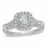 Thumbnail Image 0 of Celebration 102® 1-1/4 CT. T.W. Cushion-Cut Diamond Engagement Ring in 18K White Gold (I/SI2)