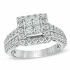 Thumbnail Image 0 of 1-3/4 CT. T.W. Princess-Cut Quad Diamond Split Shank Engagement Ring in 14K White Gold