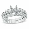 Thumbnail Image 0 of 2 CT. T.W. Diamond Semi-Mount Bridal Set in 14K White Gold