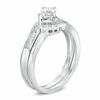 Thumbnail Image 2 of 1/2 CT. T.W. Diamond Tri-Sides Bridal Set in 10K White Gold