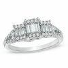 Thumbnail Image 0 of 1/2 CT. T.W. Baguette Diamond Three Stone Ring in 14K White Gold