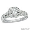 Thumbnail Image 1 of Celebration 102® 1-1/4 CT. T.W. Princess-Cut Diamond Engagement Ring in 18K White Gold (I/SI2)