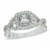 Thumbnail Image 0 of Celebration 102® 1 CT. T.W. Princess-Cut Diamond Engagement Ring in 18K White Gold (I/SI2)