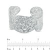 Thumbnail Image 2 of Fingerprint Pattern Cuff in Sterling Silver - 7.5"