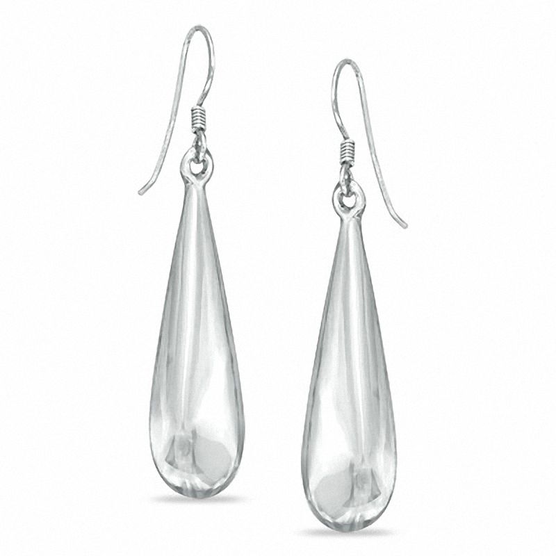 Silver American Diamond & Black Stone Embellished Drop Earrings |  B139-SNAVON-43 | Cilory.com