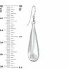 Thumbnail Image 2 of Sterling Silver Elongated Teardrop Earrings