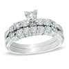 Thumbnail Image 0 of 3/4 CT. T.W. Princess-Cut Diamond Bridal Set in 14K White Gold