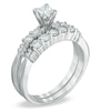 Thumbnail Image 1 of 3/4 CT. T.W. Princess-Cut Diamond Bridal Set in 14K White Gold