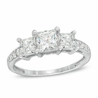 Zales 3 stone best sale ring
