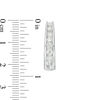 Thumbnail Image 2 of 1 CT. T.W. Diamond Horseshoe Hoop Earrings in 14K White Gold