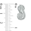 1 CT. T.W. Diamond Drop Earrings in 14K White Gold