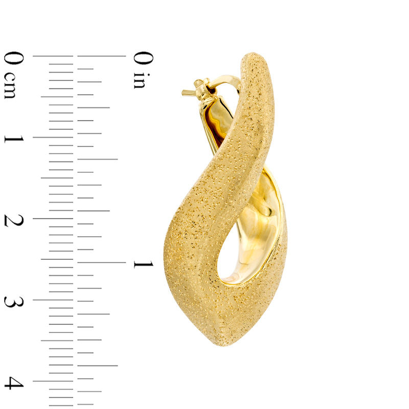 Main Image 2 of Charles Garnier Sculpted Flame Earrings in Sterling Silver with 18K Gold Plate