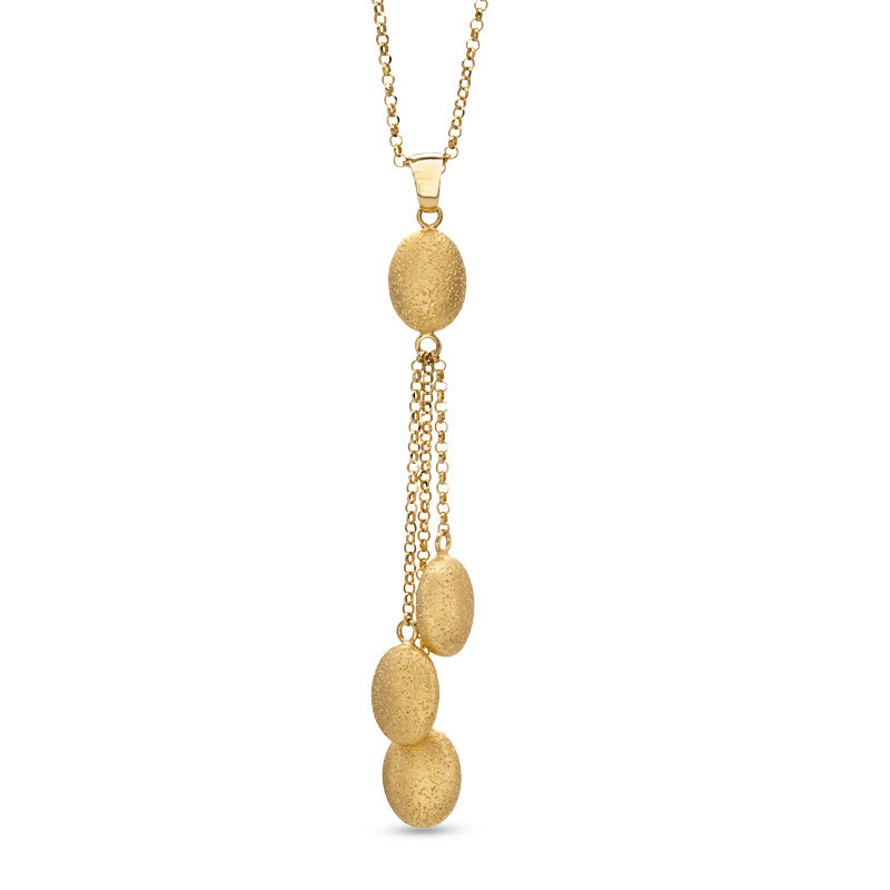 Main Image 1 of Charles Garnier Pebble Drop Necklace in Sterling Silver with 18K Gold Plate