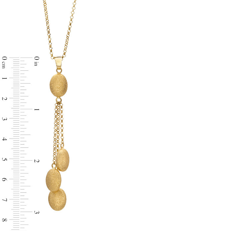 Main Image 2 of Charles Garnier Pebble Drop Necklace in Sterling Silver with 18K Gold Plate