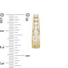 Thumbnail Image 2 of 1 CT. T.W. Diamond Horseshoe Hoop Earrings in 14K Gold