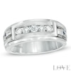 Vera Wang Love Collection Men's 1/2 CT. T.W. Diamond Wedding Band in 14K White Gold
