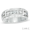 Thumbnail Image 0 of Vera Wang Love Collection Men's 1/2 CT. T.W. Diamond Wedding Band in 14K White Gold