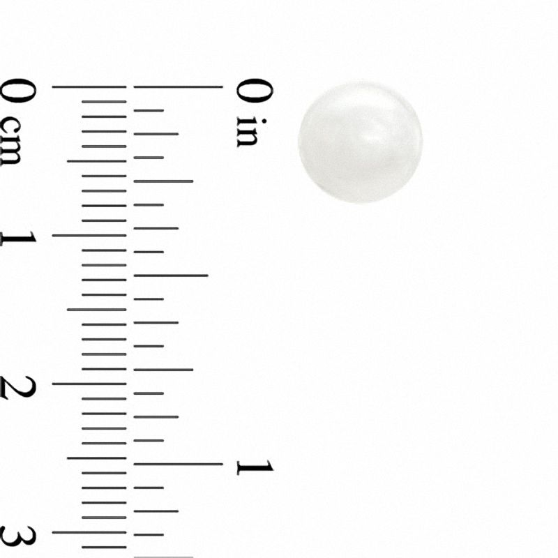 Main Image 2 of 8.0-9.0mm Multi-Color Freshwater Cultured Pearl Earrings Set in Sterling Silver